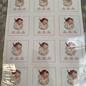 Santa Claus Holiday Stickers